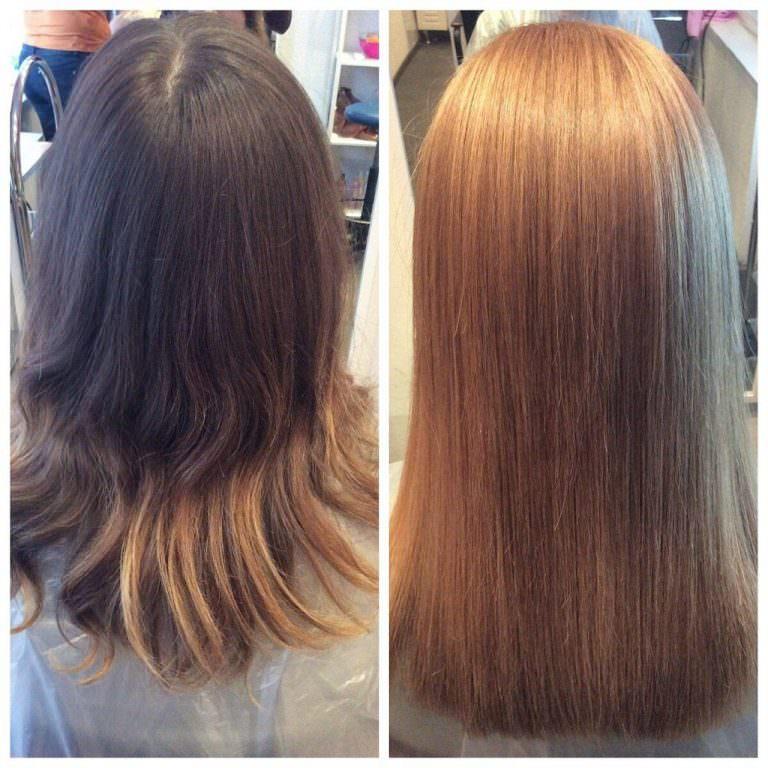 Как выглядит ламинирование волос до и после фото