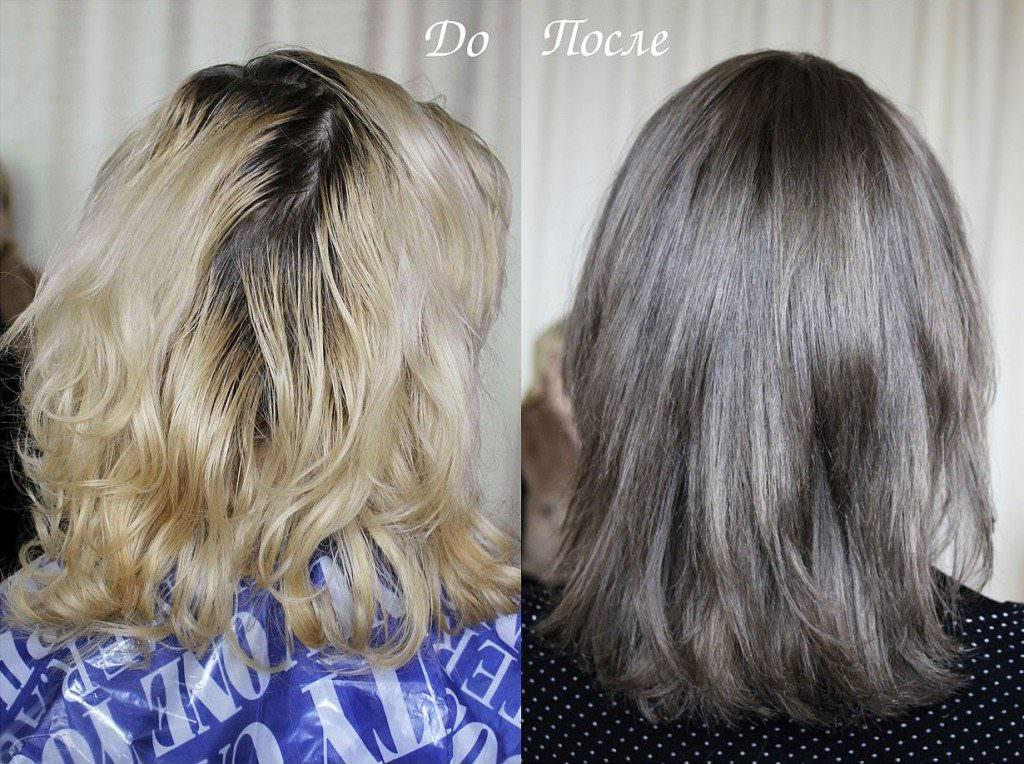 Окраска волос окислителем до и после