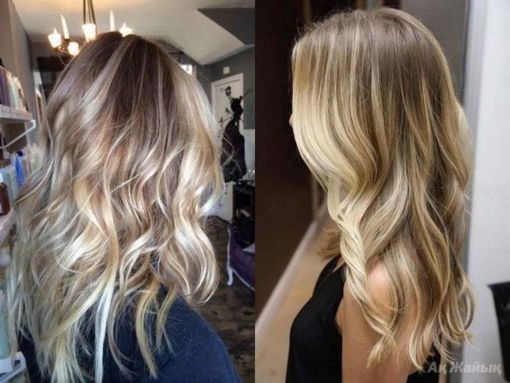 Блондирование волос на русые волосы фото до и после