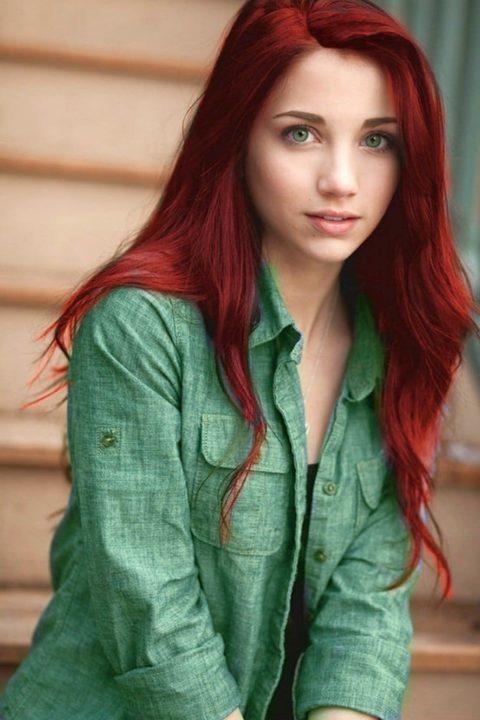 Светло рыжий цвет волос брови