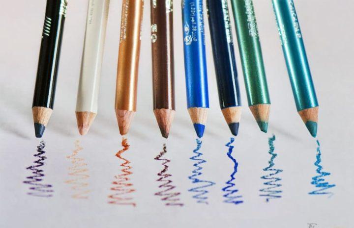 Макияж с карандашом для рисования