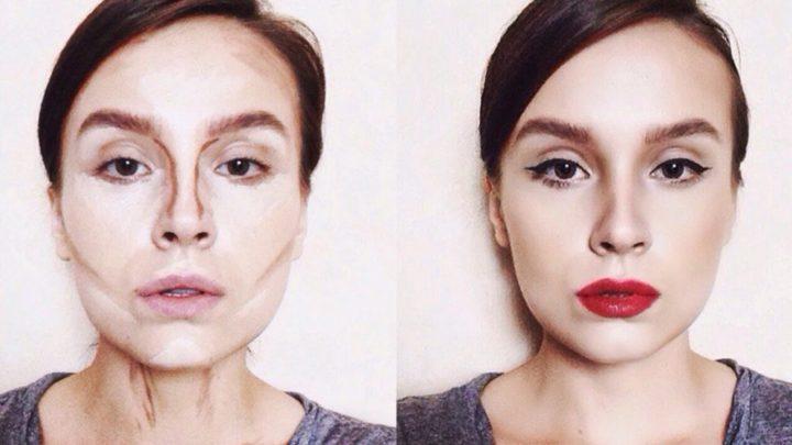 Азиатский макияж до и после