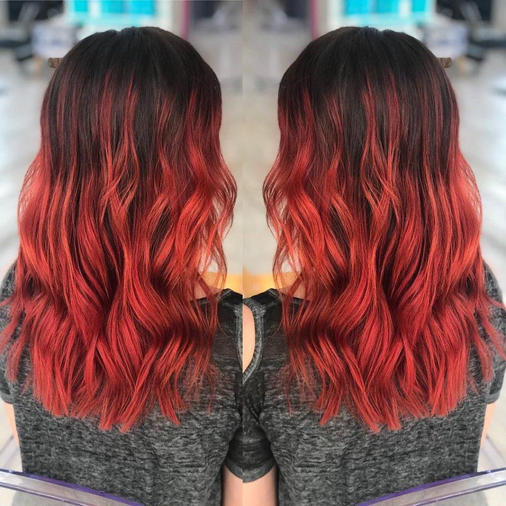Красные оттенки волос фото