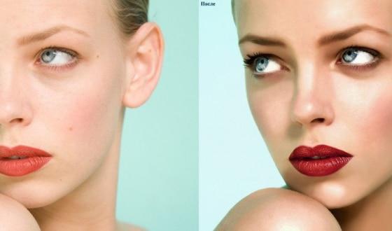 Как нанести макияж чтобы лицо блестело