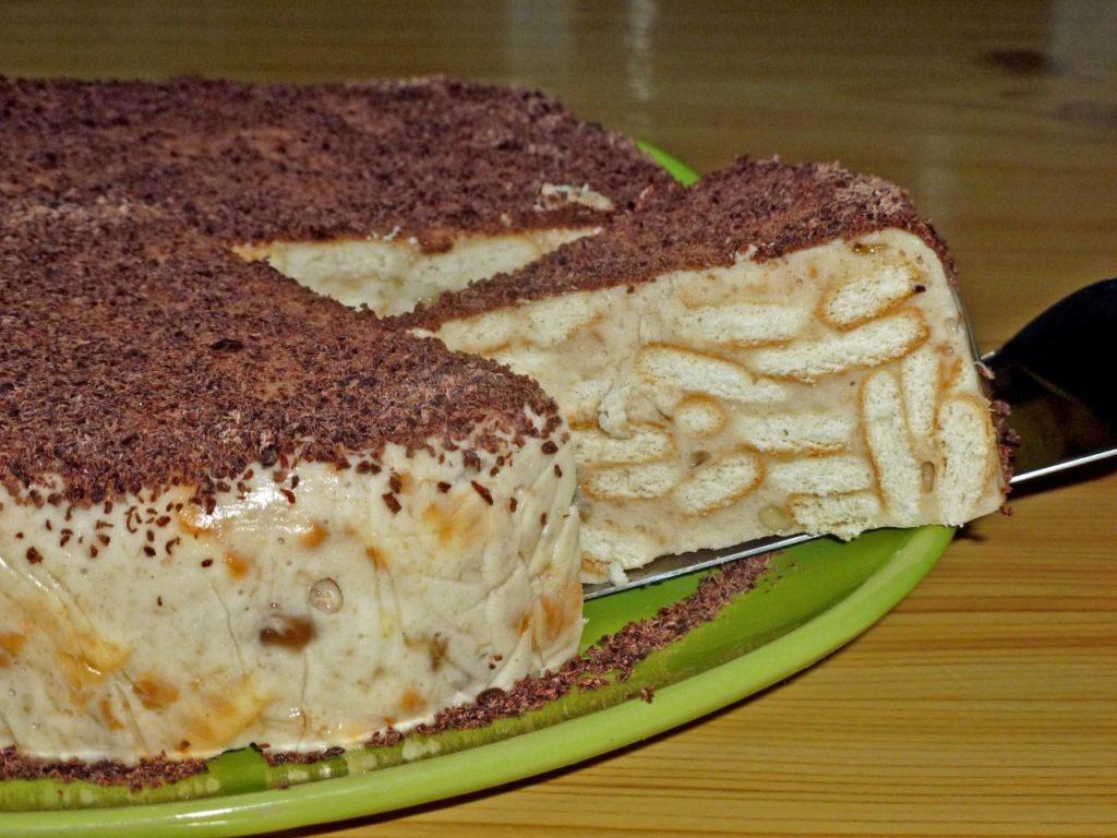 Торт из печенья с творогом без выпечки рецепт с фото из печенья
